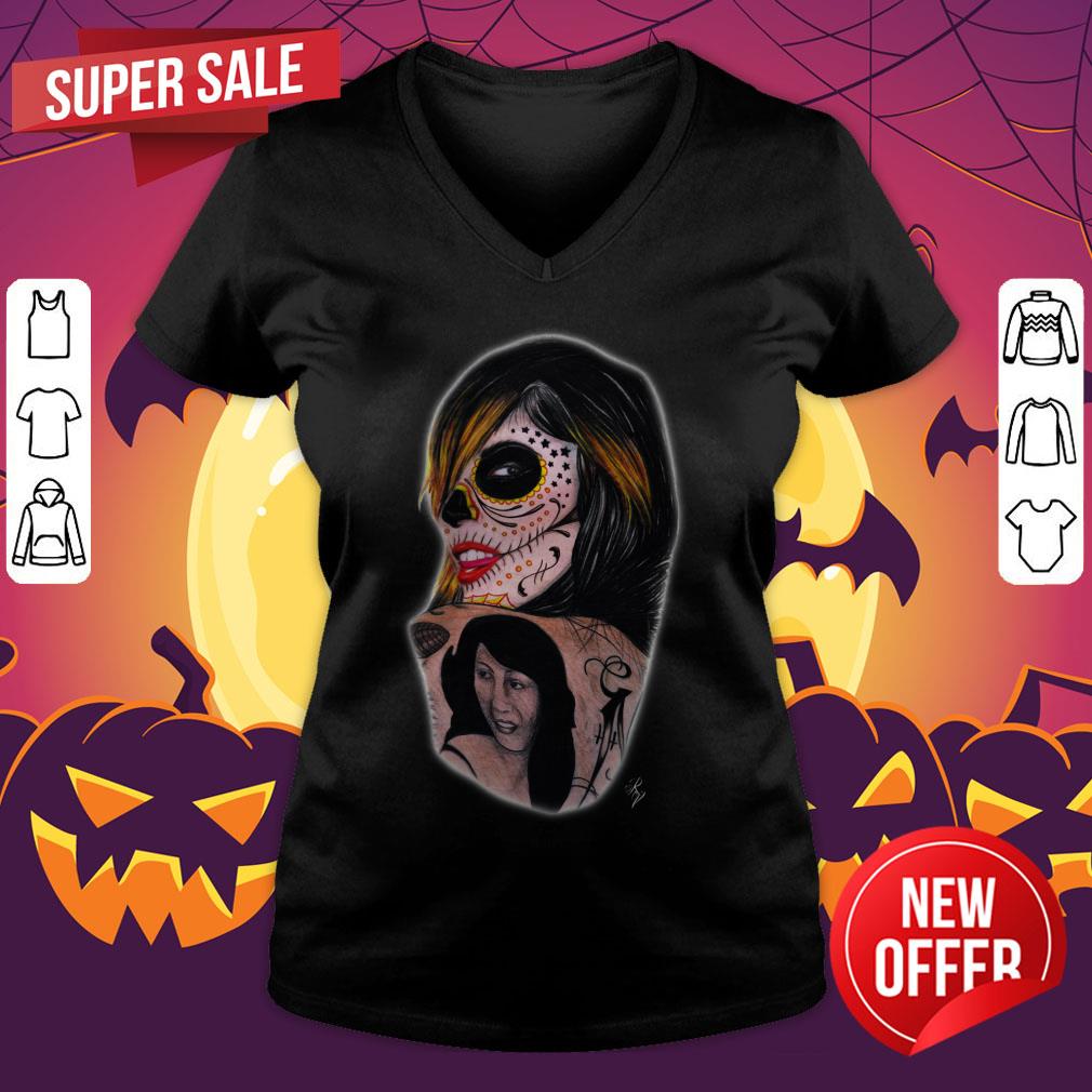 Sugar Skull Girl Kat Von D Day Of The Dead Shirt