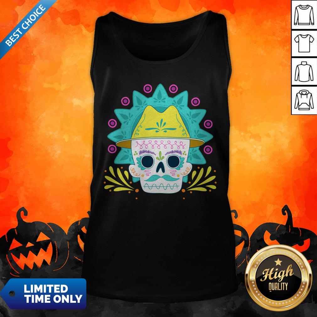 Sugar Skull Happy Day Dead Dia De Los Muertos Shirt
