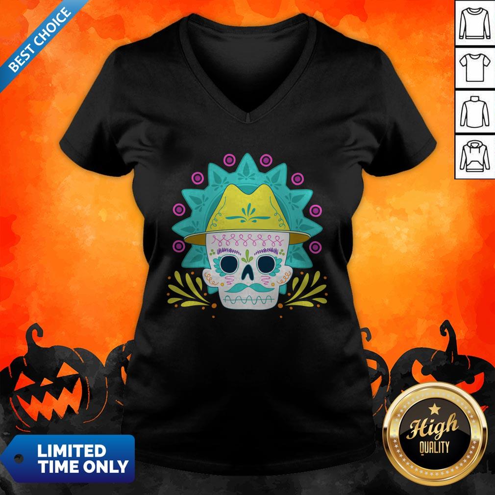 Sugar Skull Happy Day Dead Dia De Los Muertos Shirt