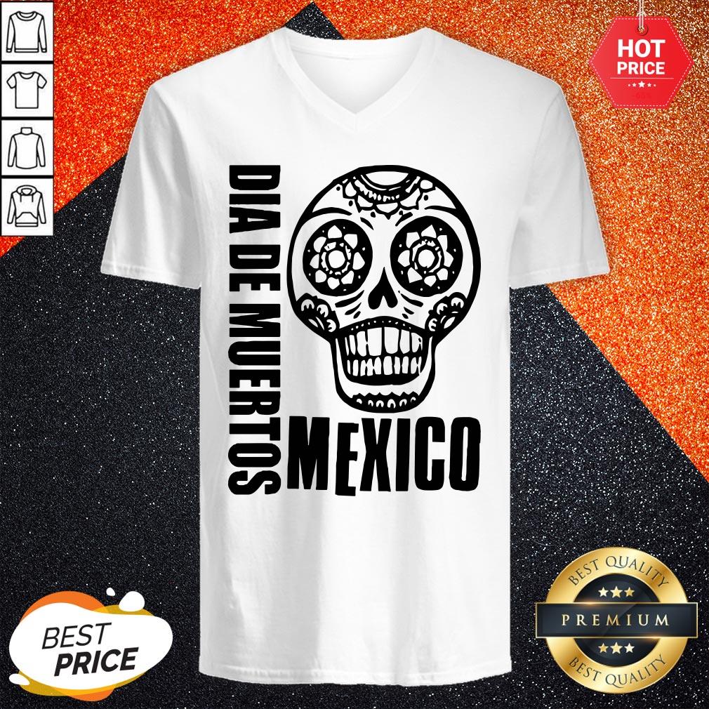 Sugar Skull In Mexican Dia De Los Muertos Day Of Dead Shirt