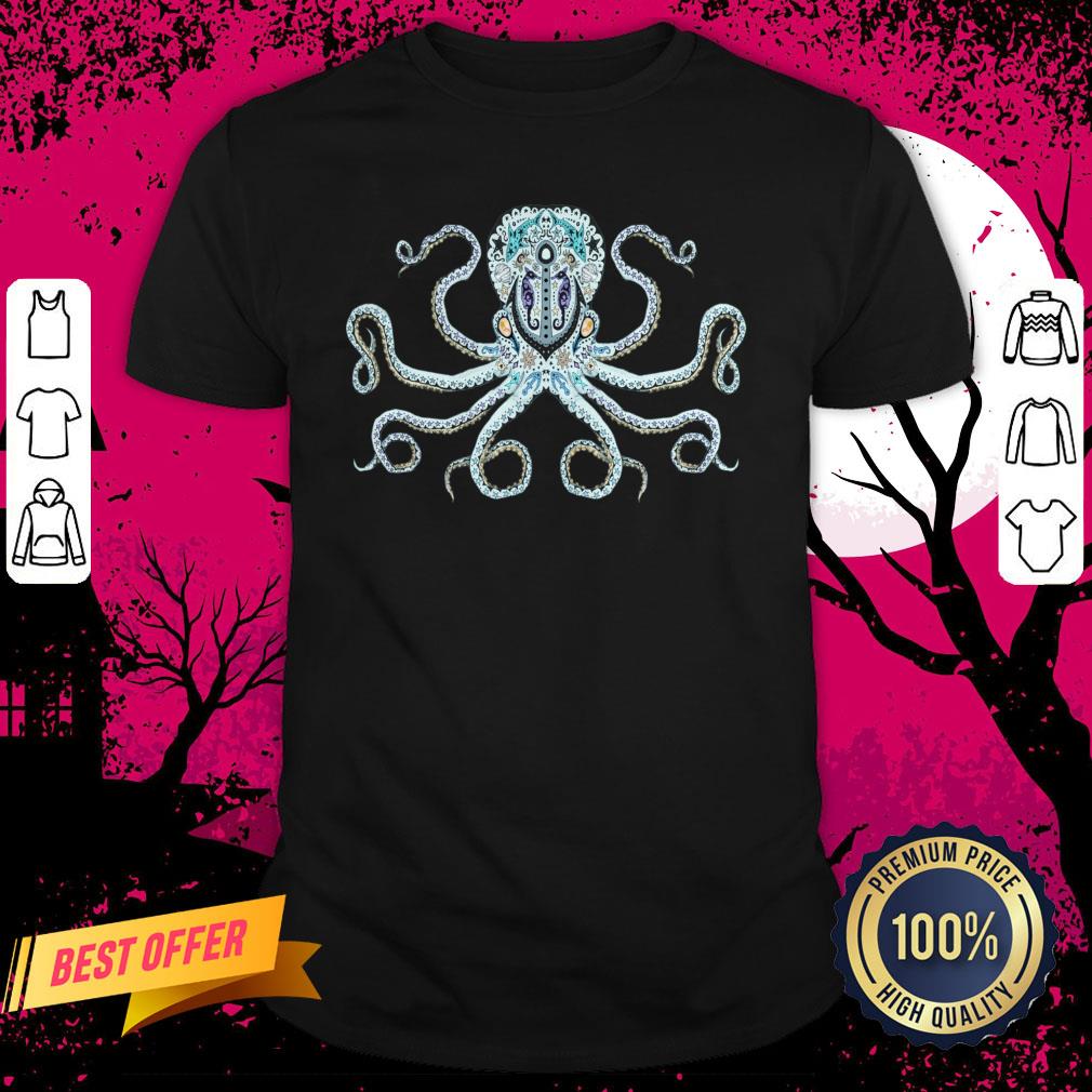 Sugar Skull Octopus Day Of Dead Dia De Muertos Shirt