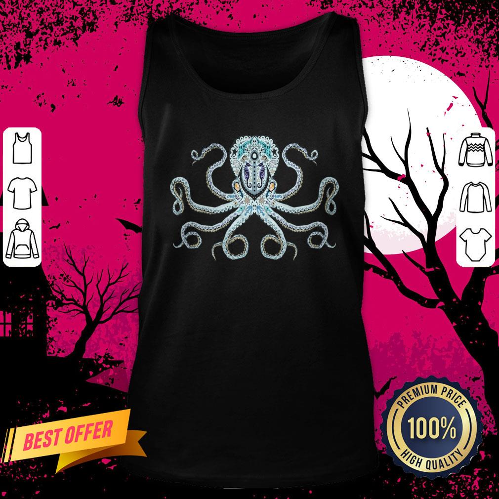Sugar Skull Octopus Day Of Dead Dia De Muertos Shirt