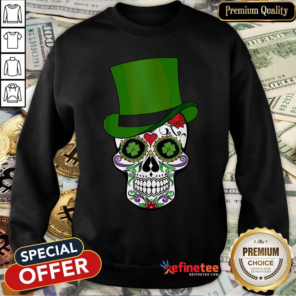 Sugar Skull St Patrick’s Day Saint Patty’s Day T-Shirt