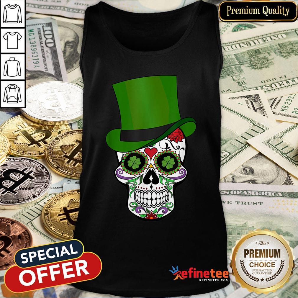 Sugar Skull St Patrick’s Day Saint Patty’s Day T-Shirt