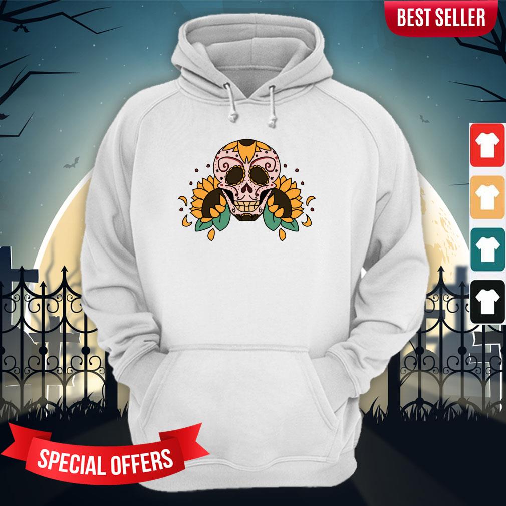 Sugar Skull Sunflowers Dia De Los Muertos Shirt