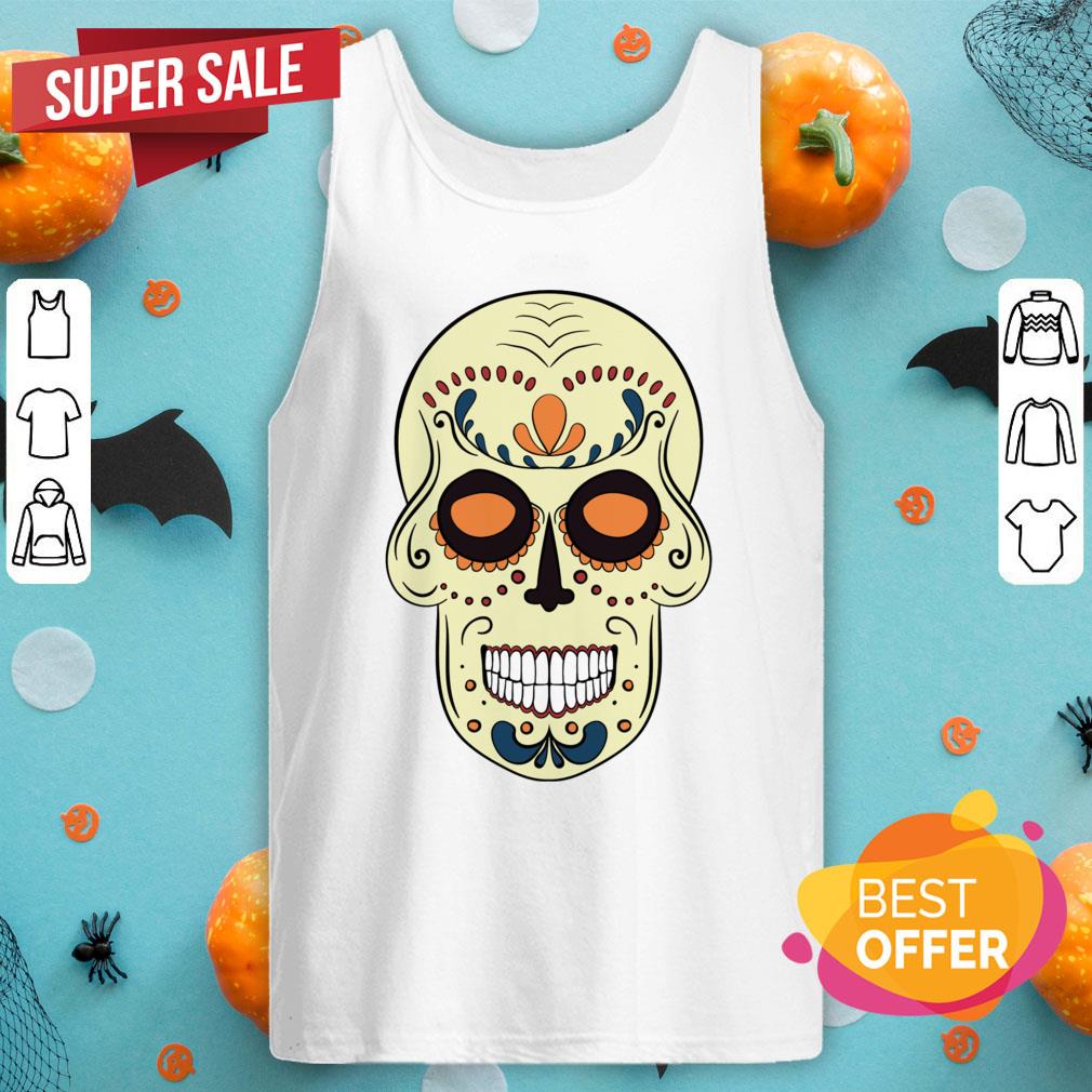 Sugar Skull Tattoo Mardi Gras Dia De Muertos Day Of Dead Shirt
