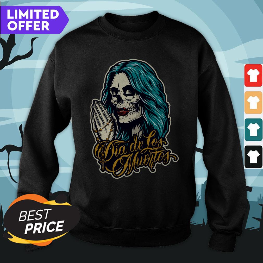 Sugar Skull Woman Day Of The Dead Outlaw Dia De Los Muertos Shirt