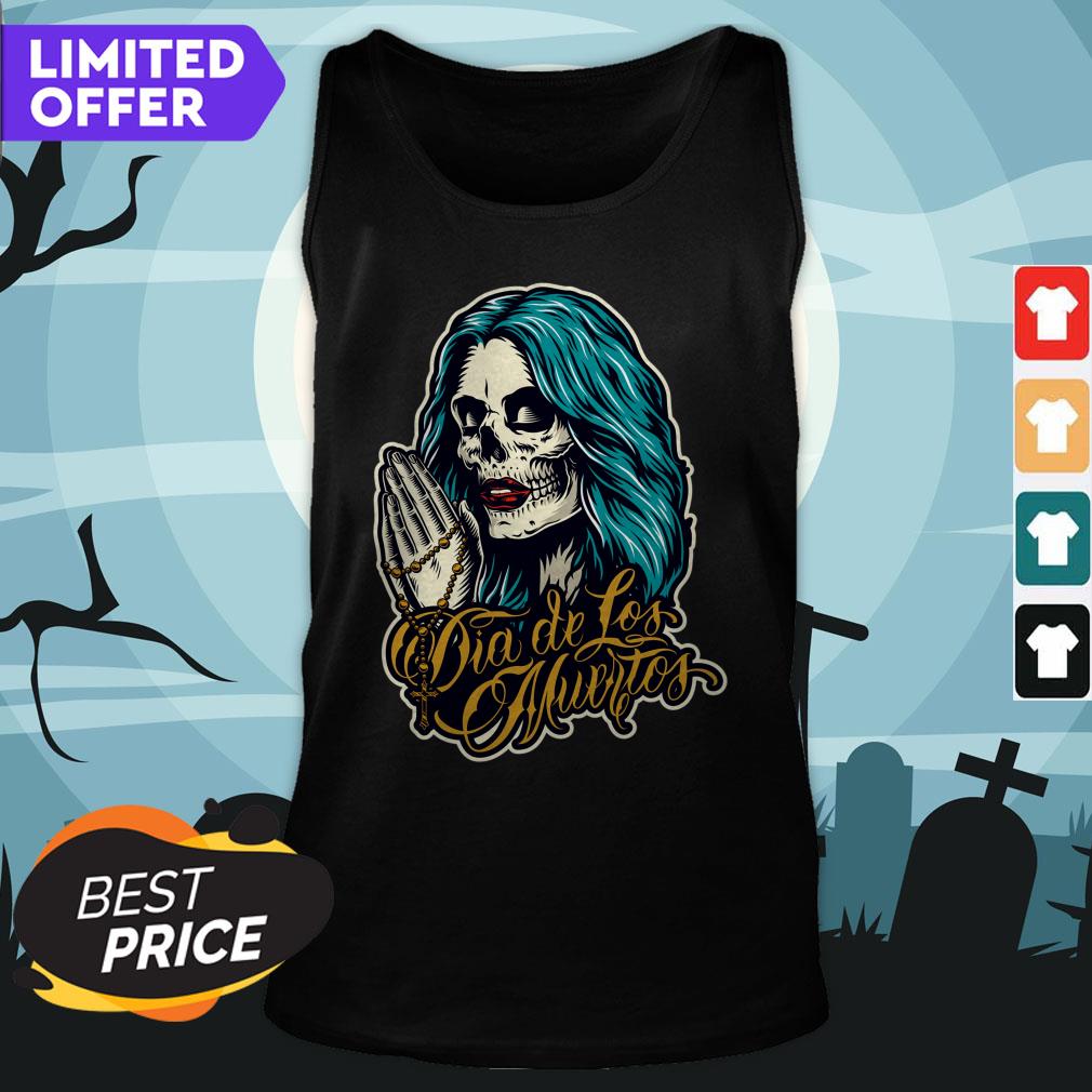 Sugar Skull Woman Day Of The Dead Outlaw Dia De Los Muertos Shirt