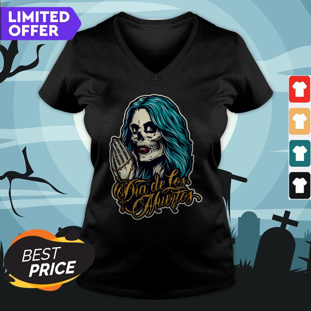 Sugar Skull Woman Day Of The Dead Outlaw Dia De Los Muertos Shirt
