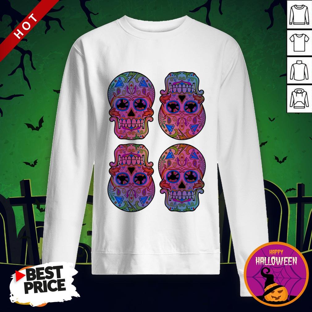 Sugar Skulls Day Of The Dead Mexican Holiday Shirt