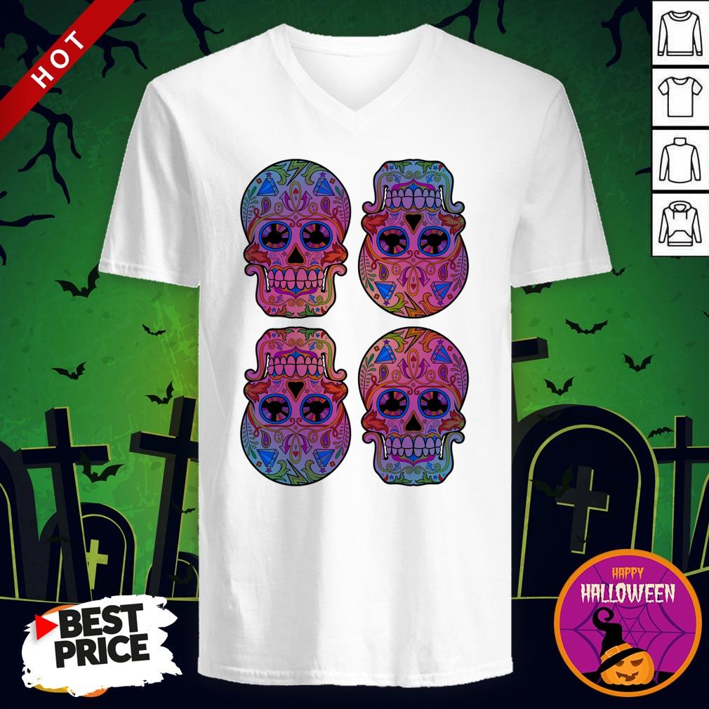 Sugar Skulls Day Of The Dead Mexican Holiday Shirt