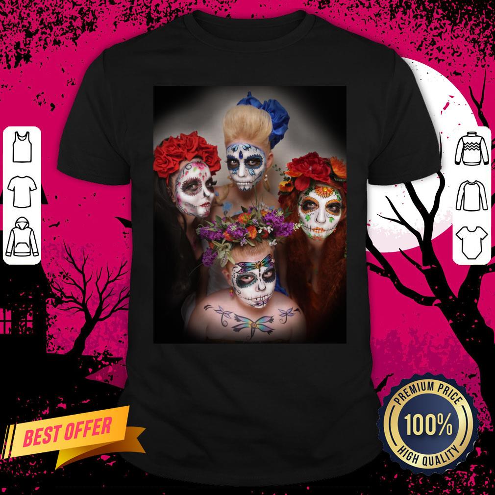 Sugar Skulls Dia De Los Muertos Day Of The Dead Shirt