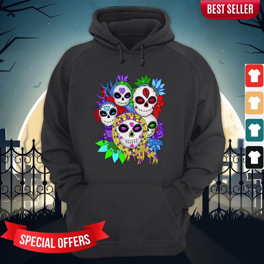Sugar Skulls Family Day Of The Dead Mexican Holiday Shirt