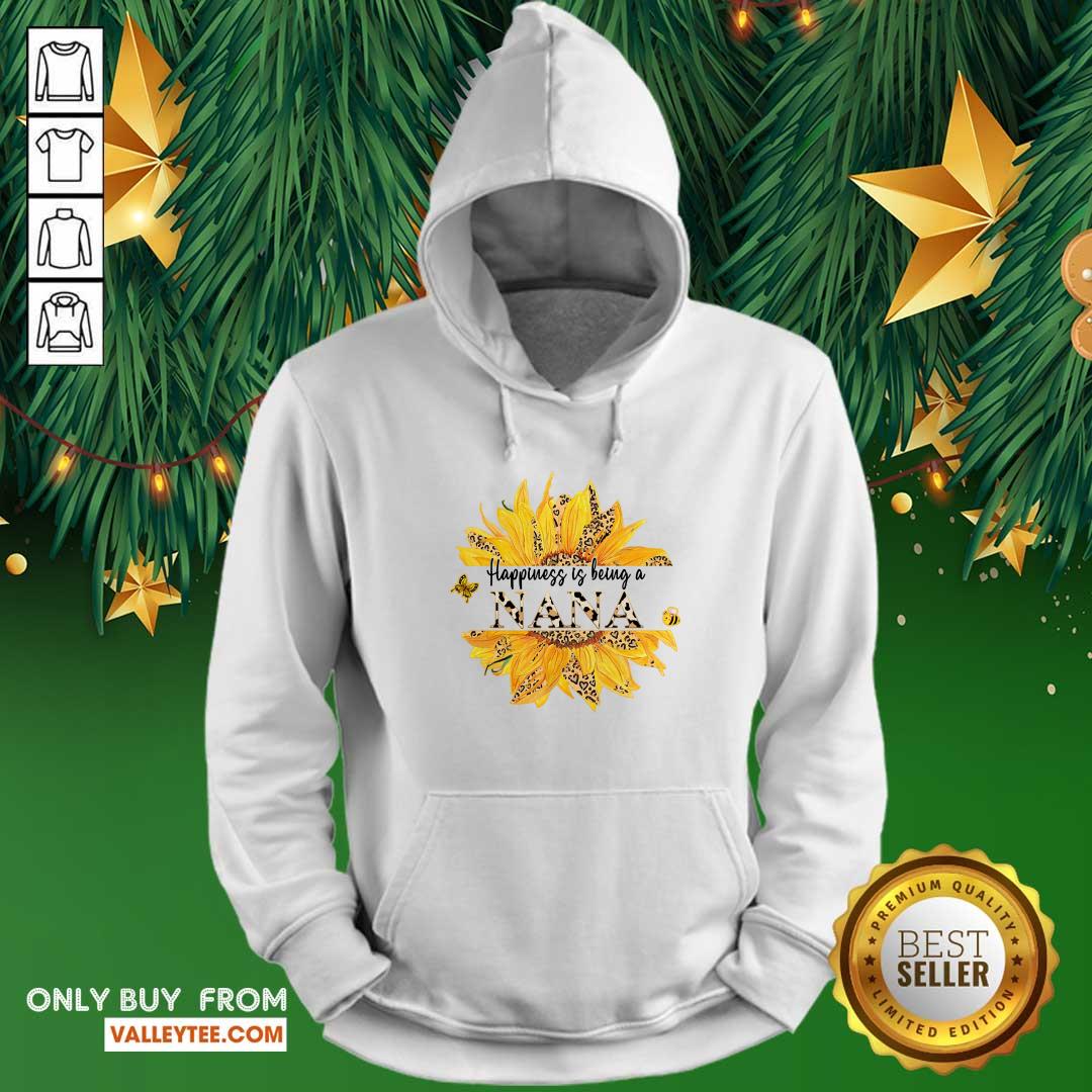 Sunflower Leopard Happiness Is Being A Nana Shirt