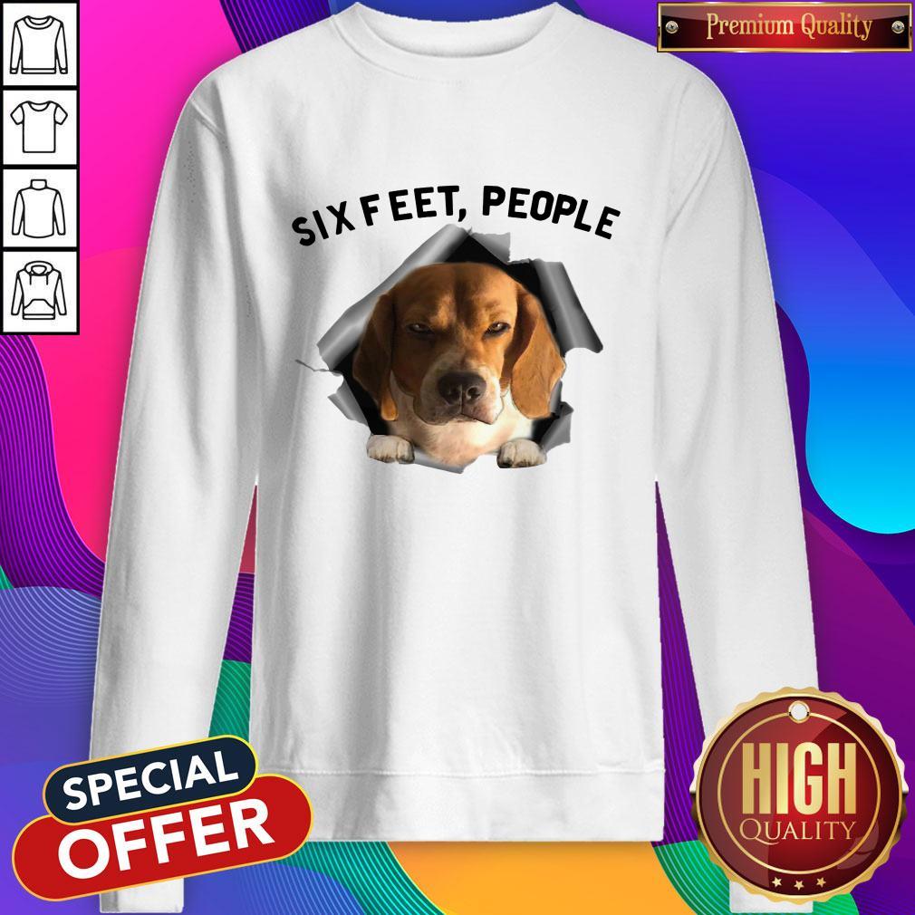 Super Nice Angry Beagle Six Feet People Shirt