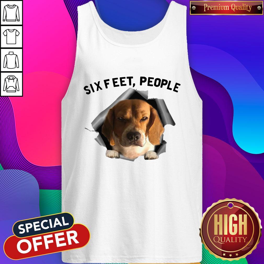 Super Nice Angry Beagle Six Feet People Shirt