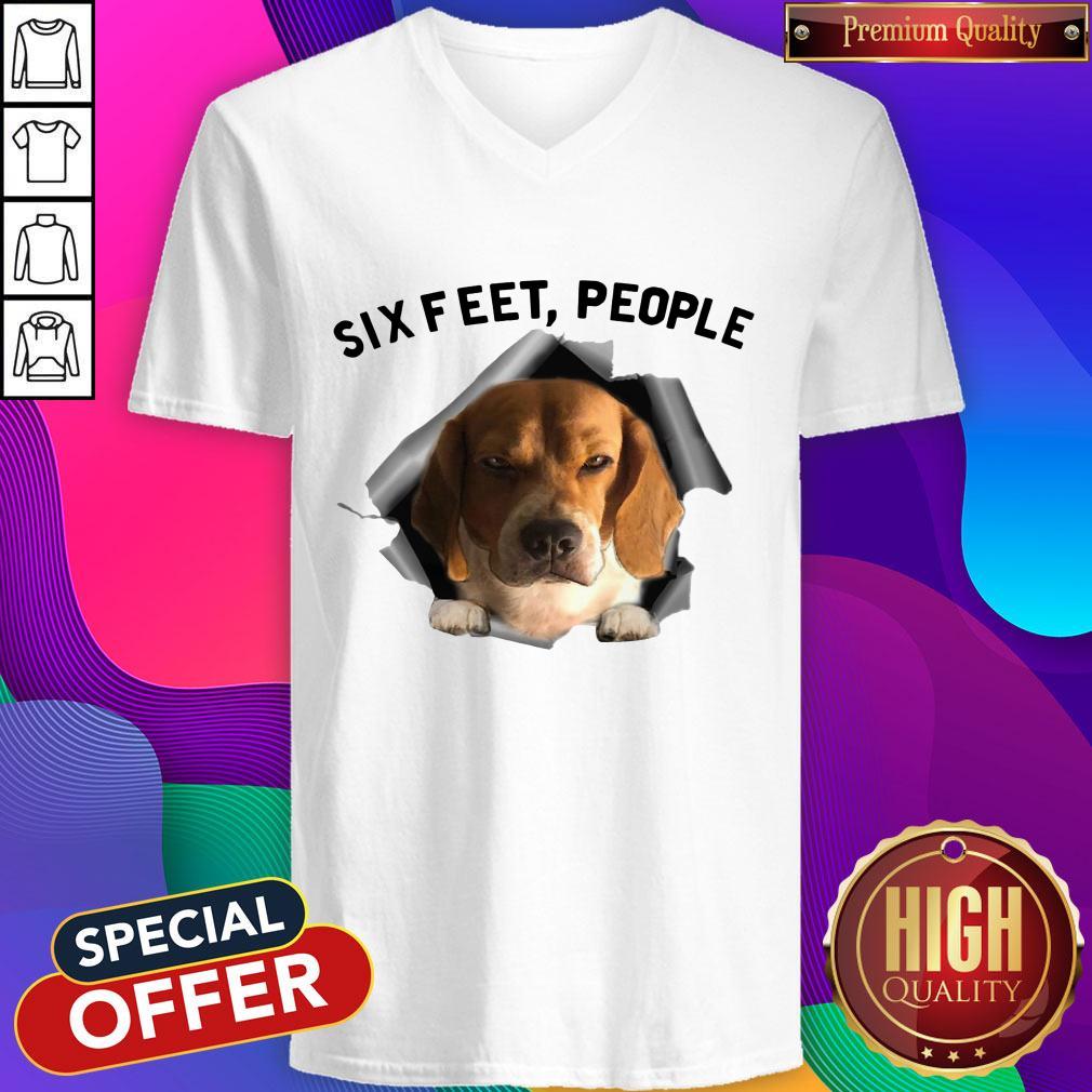 Super Nice Angry Beagle Six Feet People Shirt