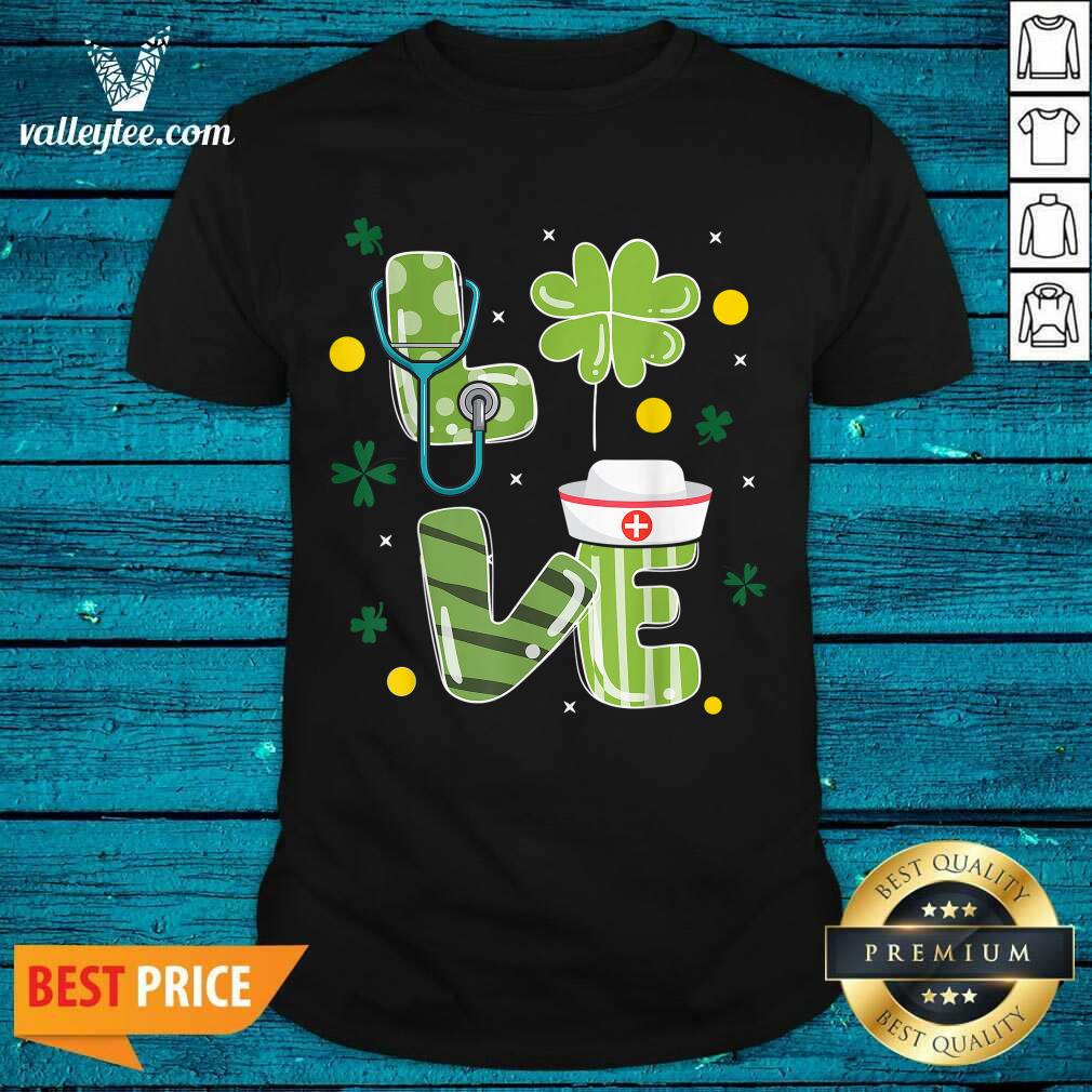 Super Nice Nurse Love St Patrick's Day Shirt