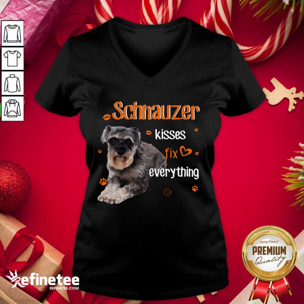 Super Nice Schnauzer Kisses Fix Everything Shirt