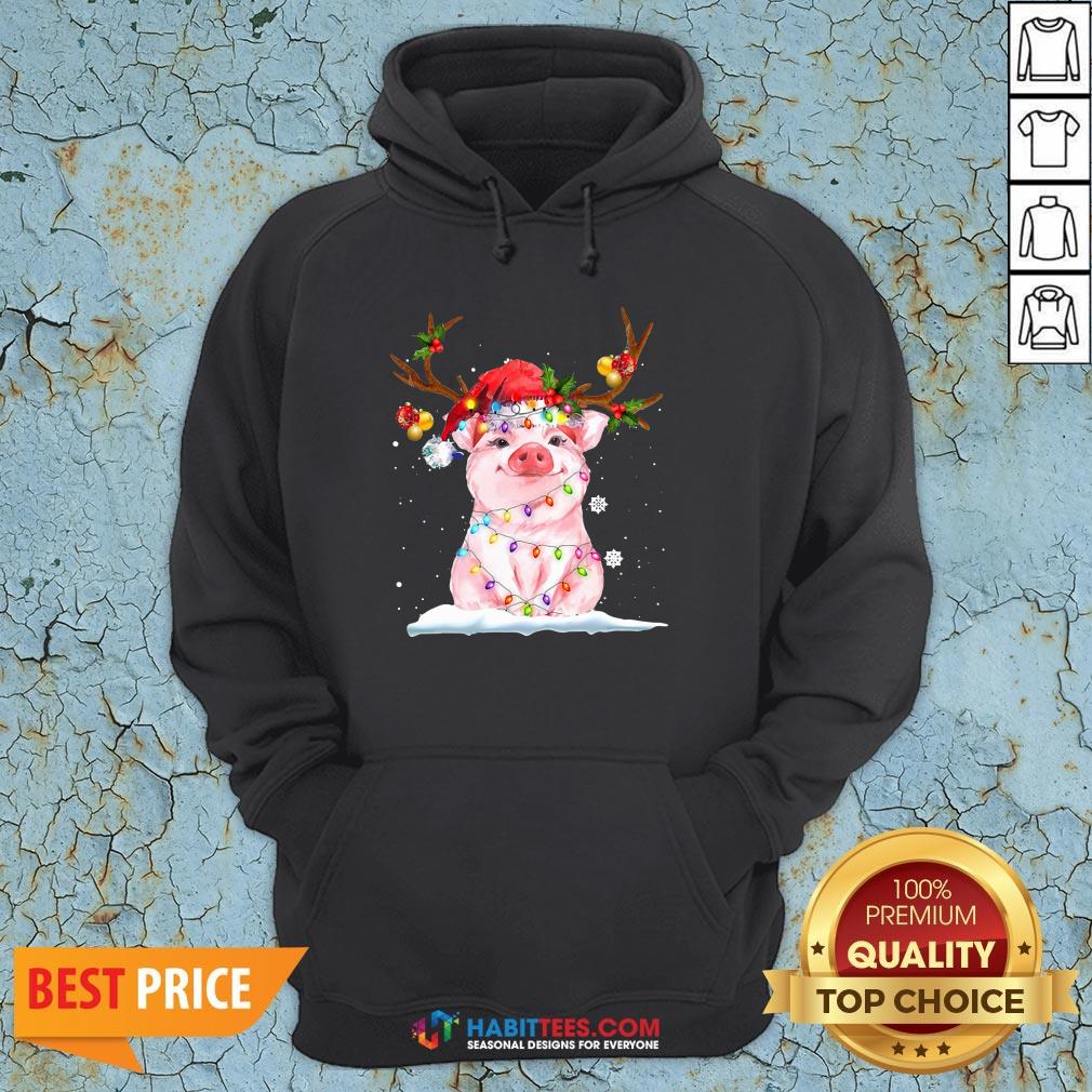 Super Pig Reindeer Light Christmas Shirt