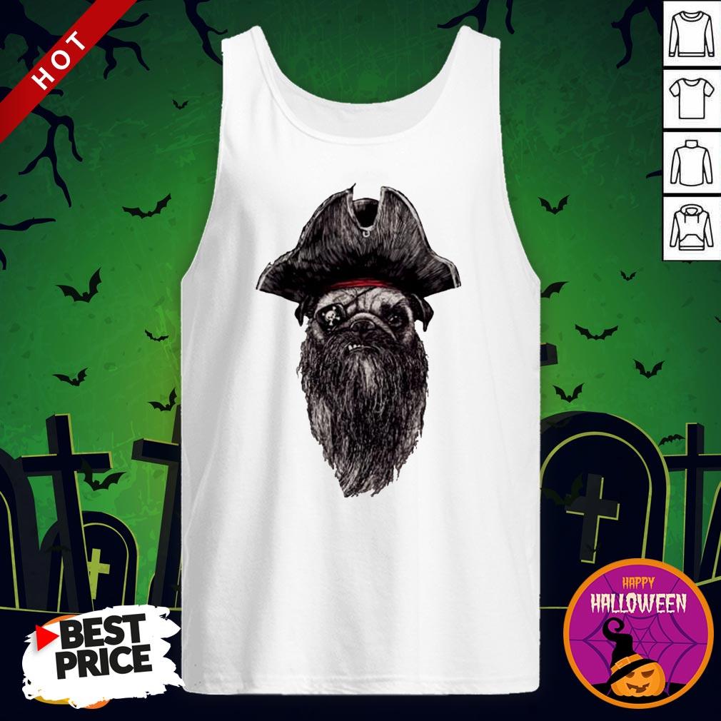 Super Pirate Pug Beard Shirt