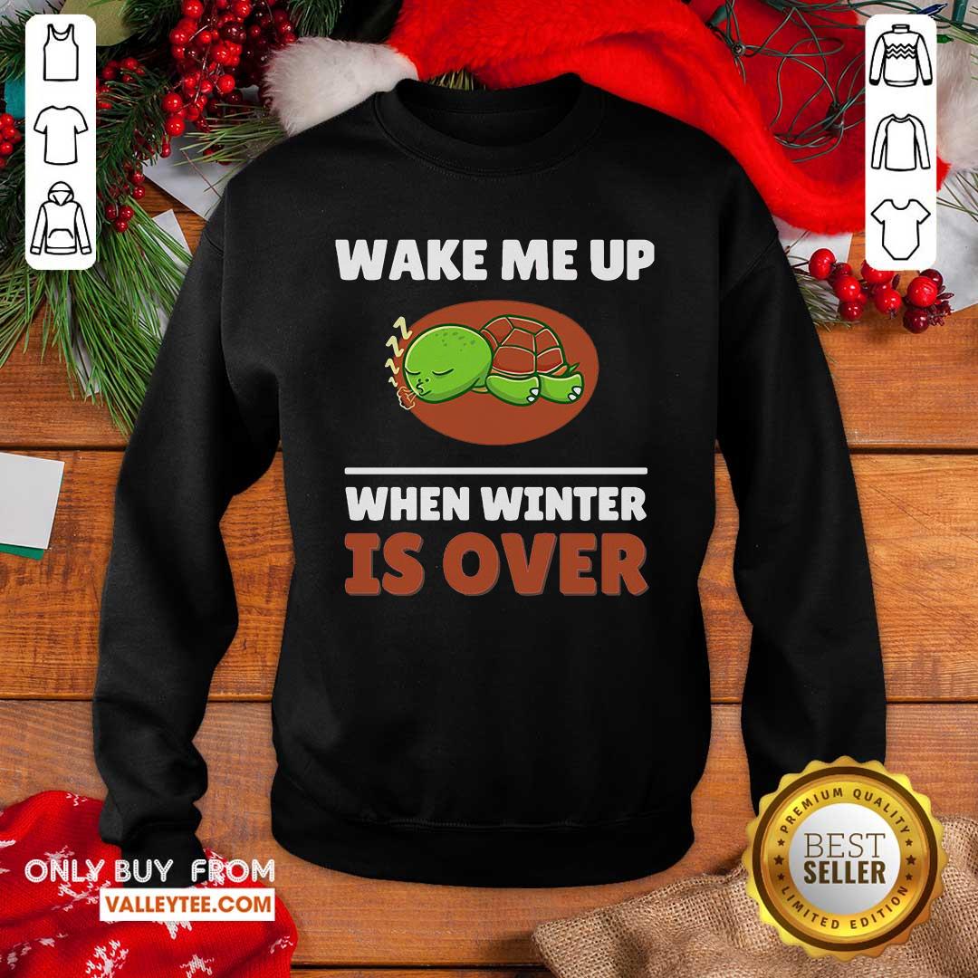 Super Turtle Wake Me Up When Winter Is Over Shirt