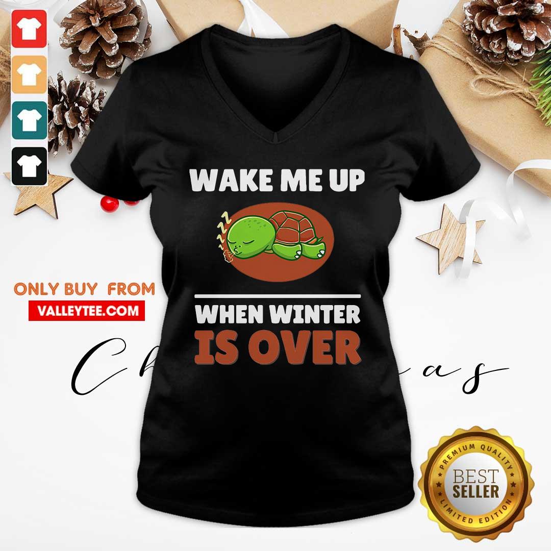 Super Turtle Wake Me Up When Winter Is Over Shirt
