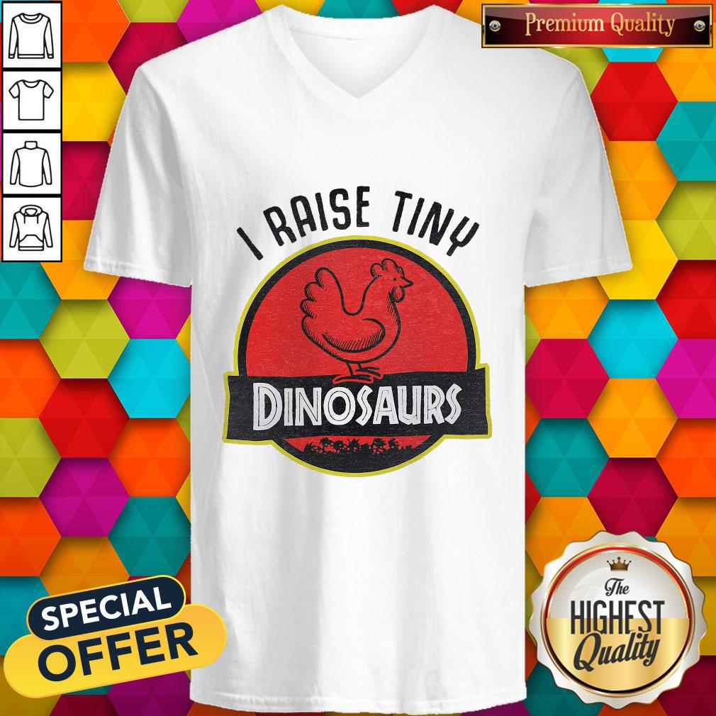 Supper I Raise Tiny Dinosaurs Chicken Shirt