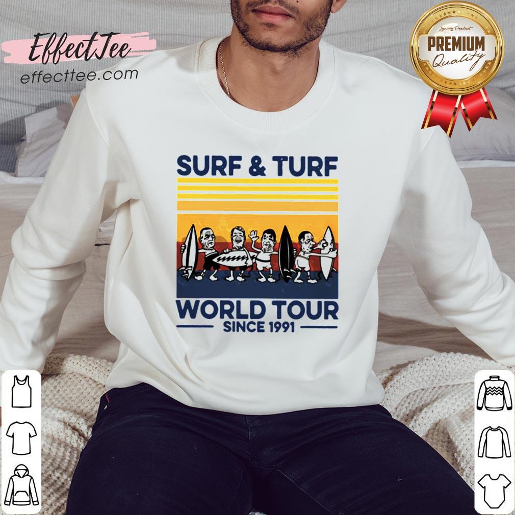Surf And Turf World Tour Since 1991 Vintage Retro Shirt