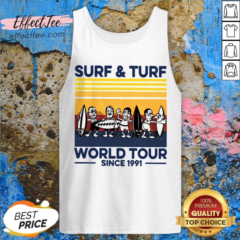 Surf And Turf World Tour Since 1991 Vintage Retro Shirt