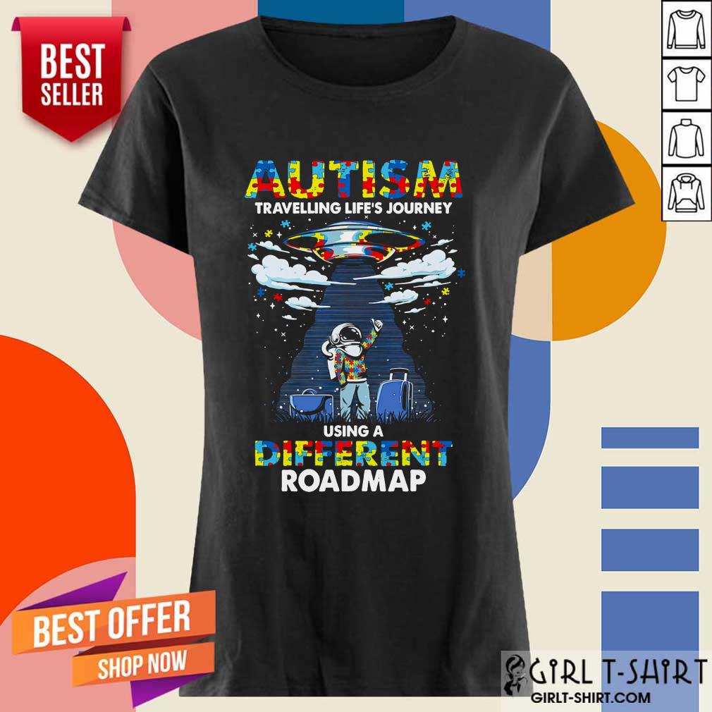 Surprised Autism Using A Different Roadmap Shirt