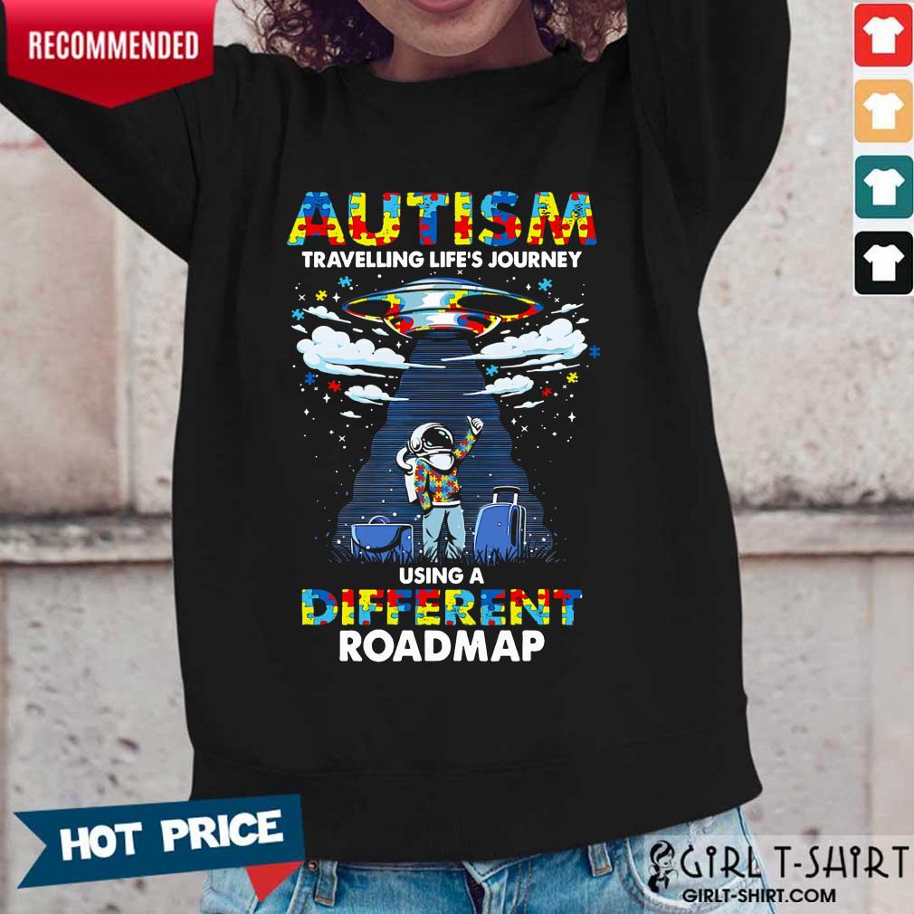 Surprised Autism Using A Different Roadmap Shirt