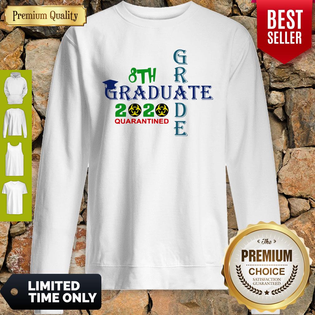 Premium 8th Grade Graduation 2020 Quarantine Cross Shirt