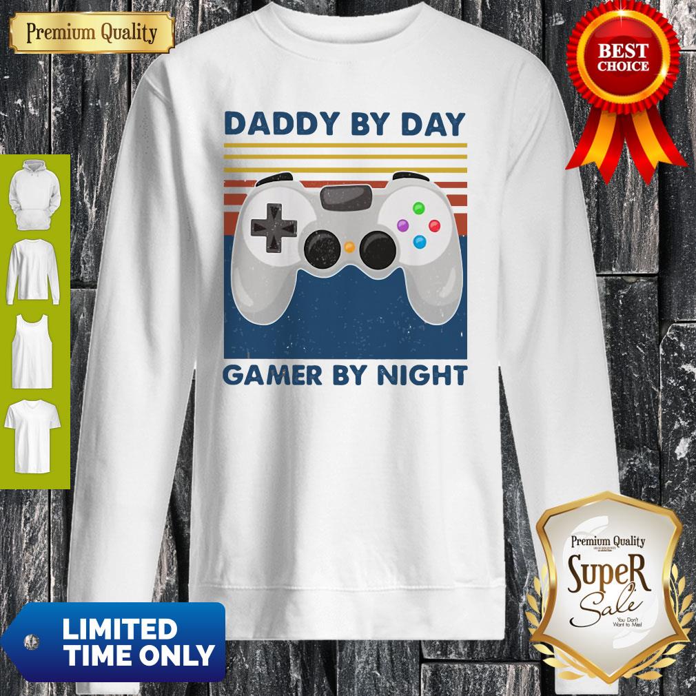 Family Daddy By Day Gamer By Night Vintage Shirt