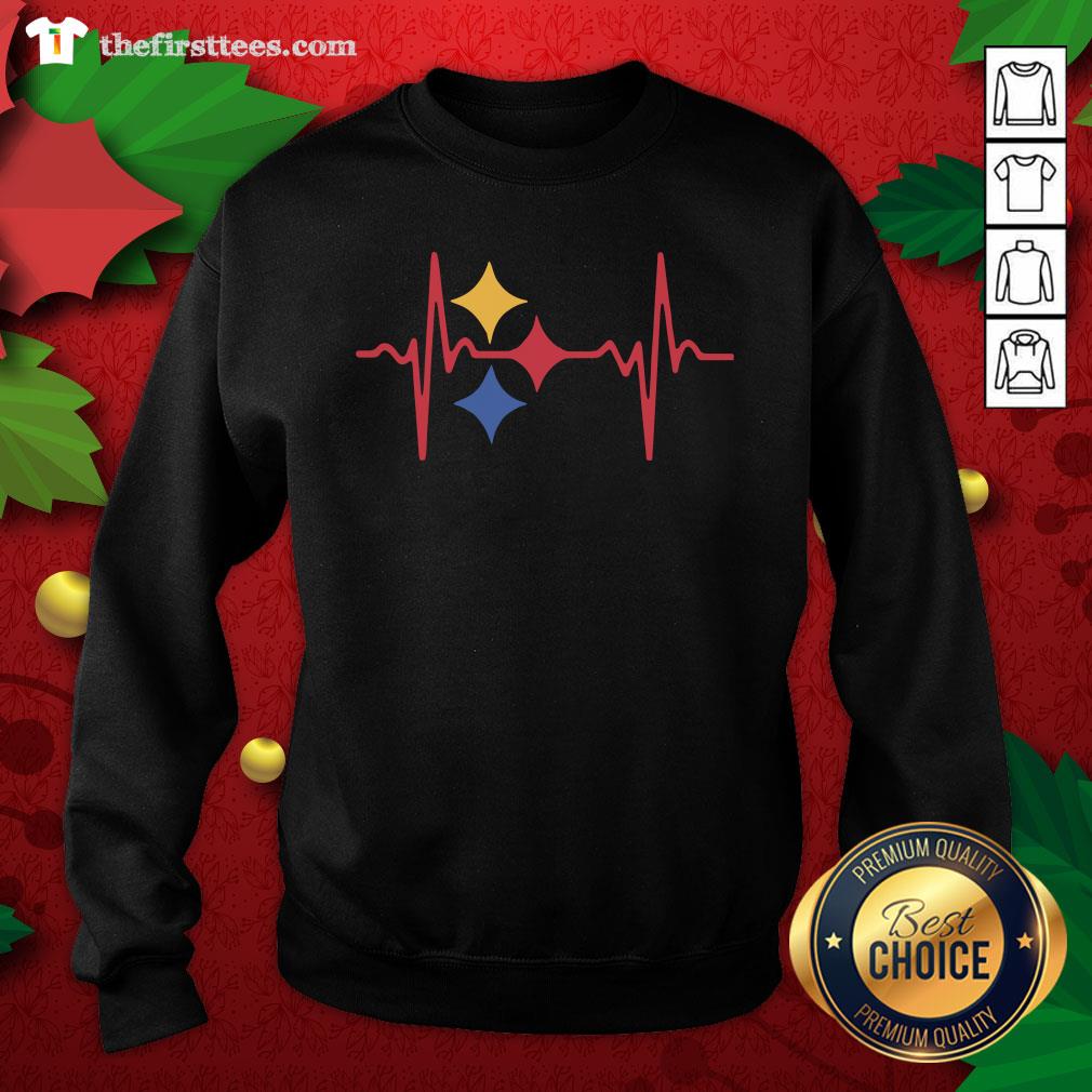 Colorful Heartbeat Pittsburgh Steelers Shirt