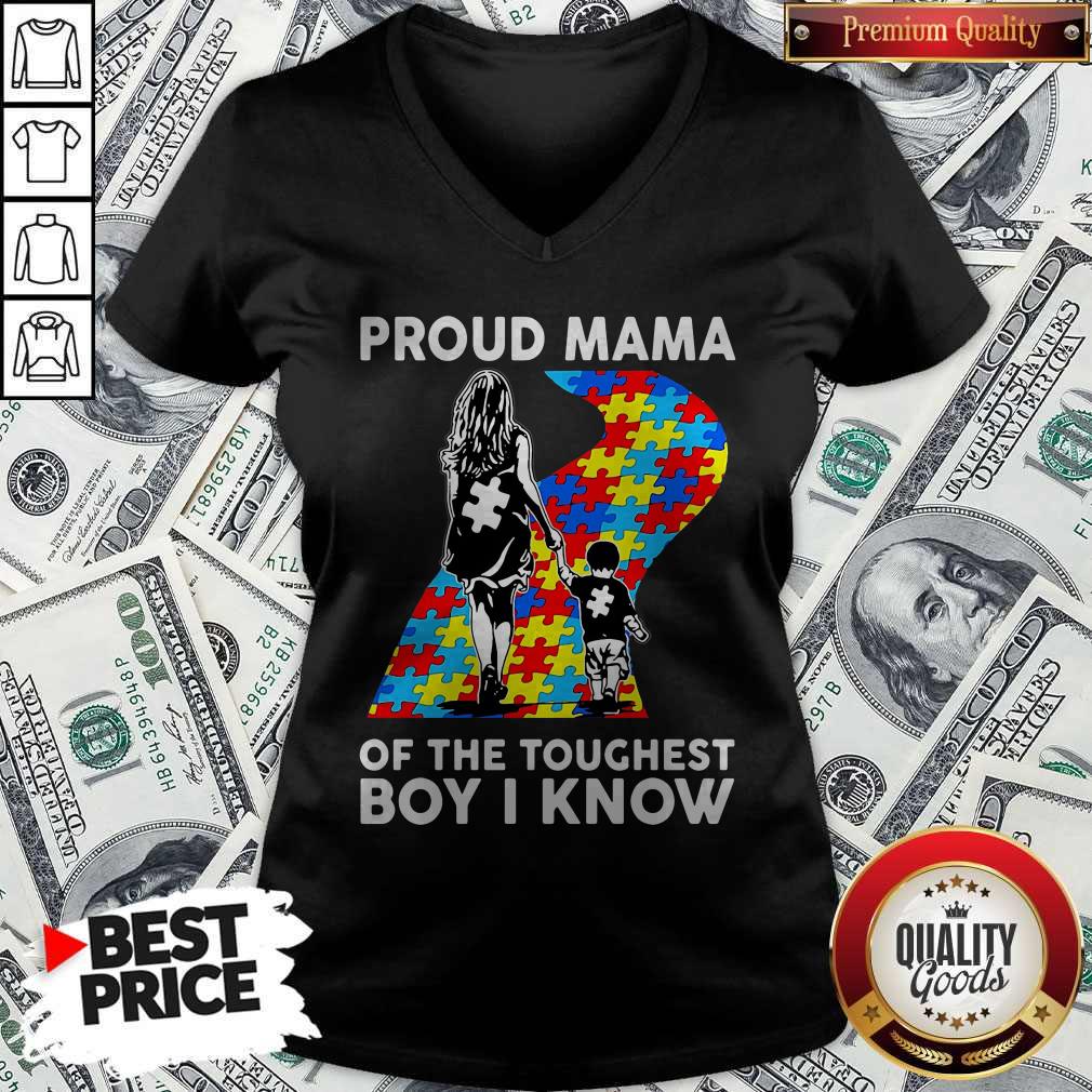 Sweet Autism Proud Mama Of The Toughest Boy I Know Shirt