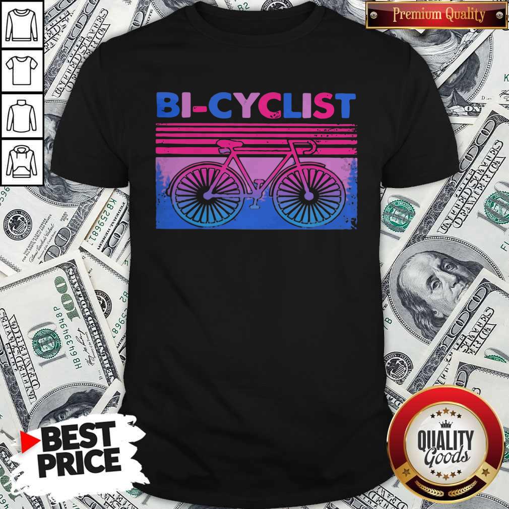 Sweet Black Bicyclist Vintage Classic Shirt