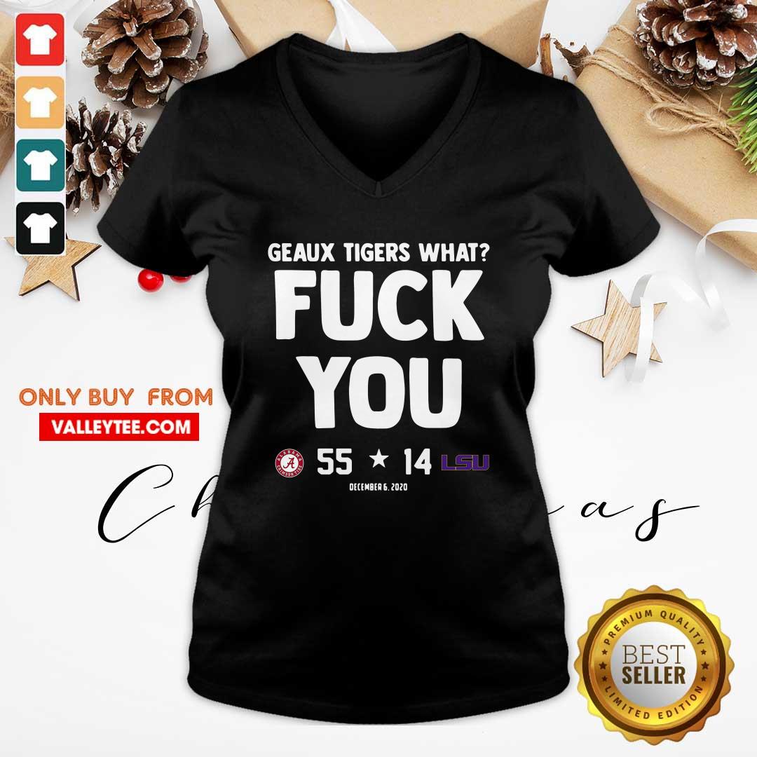 Sweet Geaux Tigers What Fuck You Alabama 55 14 Lsu Shirt