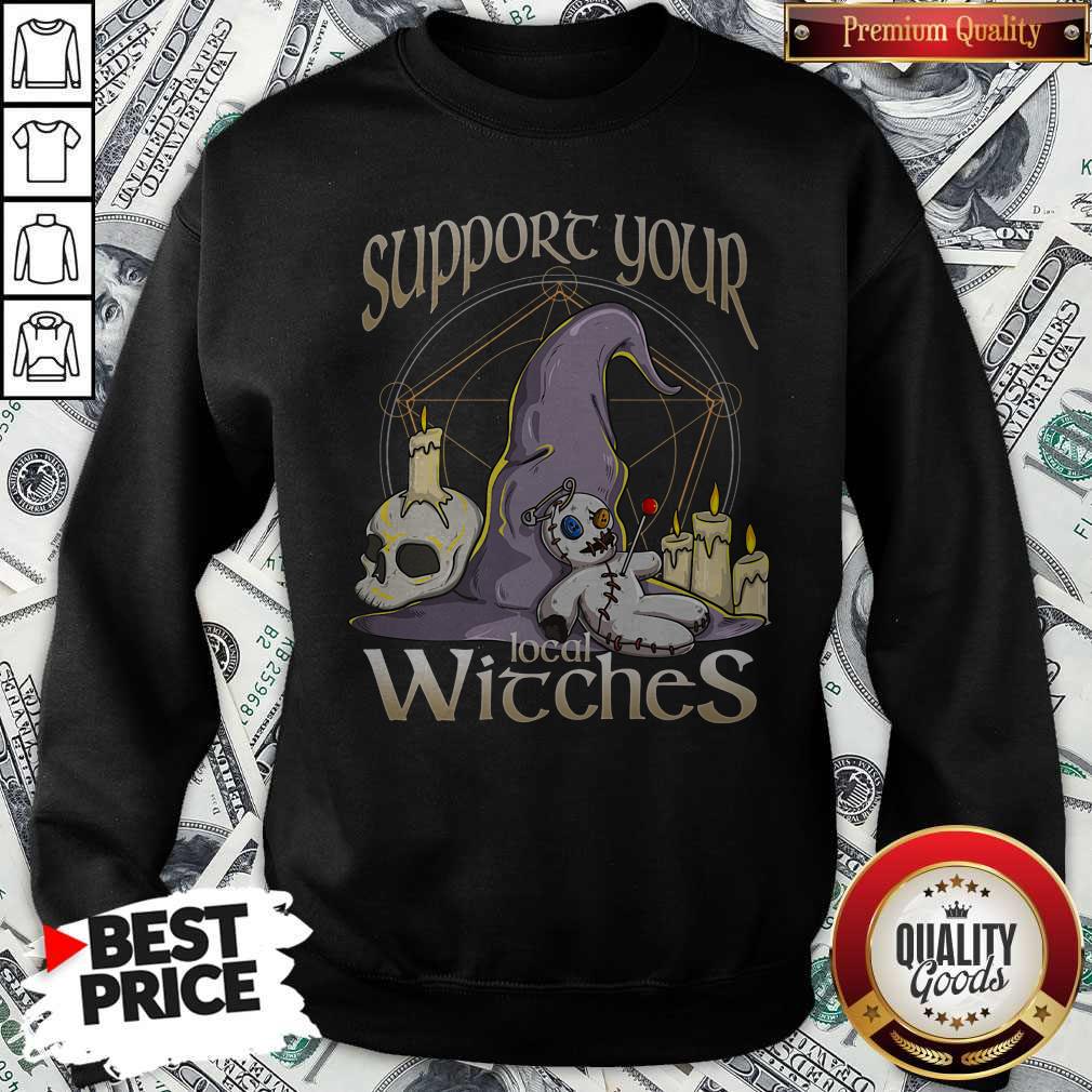 Sweet Halloween Witch Support Your Local Witches Shirt