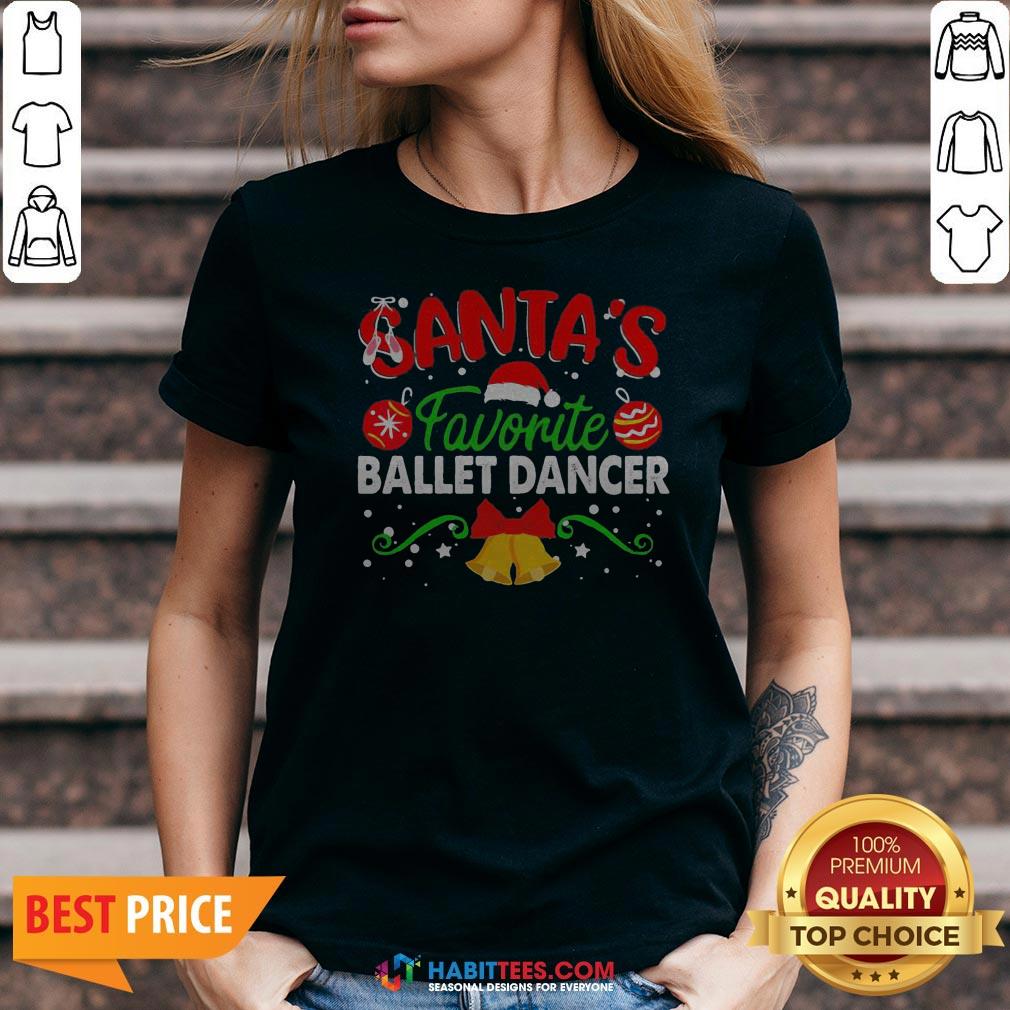 Sweet Santa’s Favorite Ballet Dancer Christmas Shirt