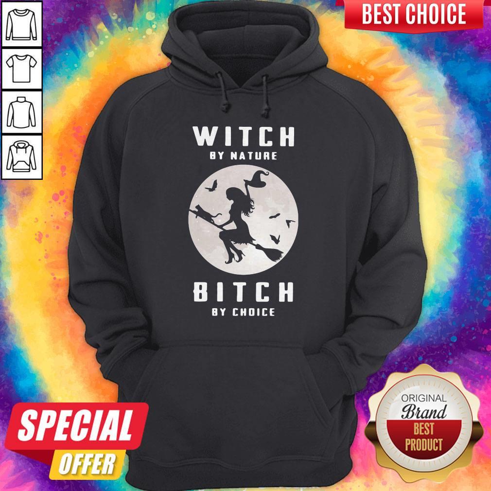 Sweet Witch By Nature Bitch By Choice Moon Halloween Shirt
