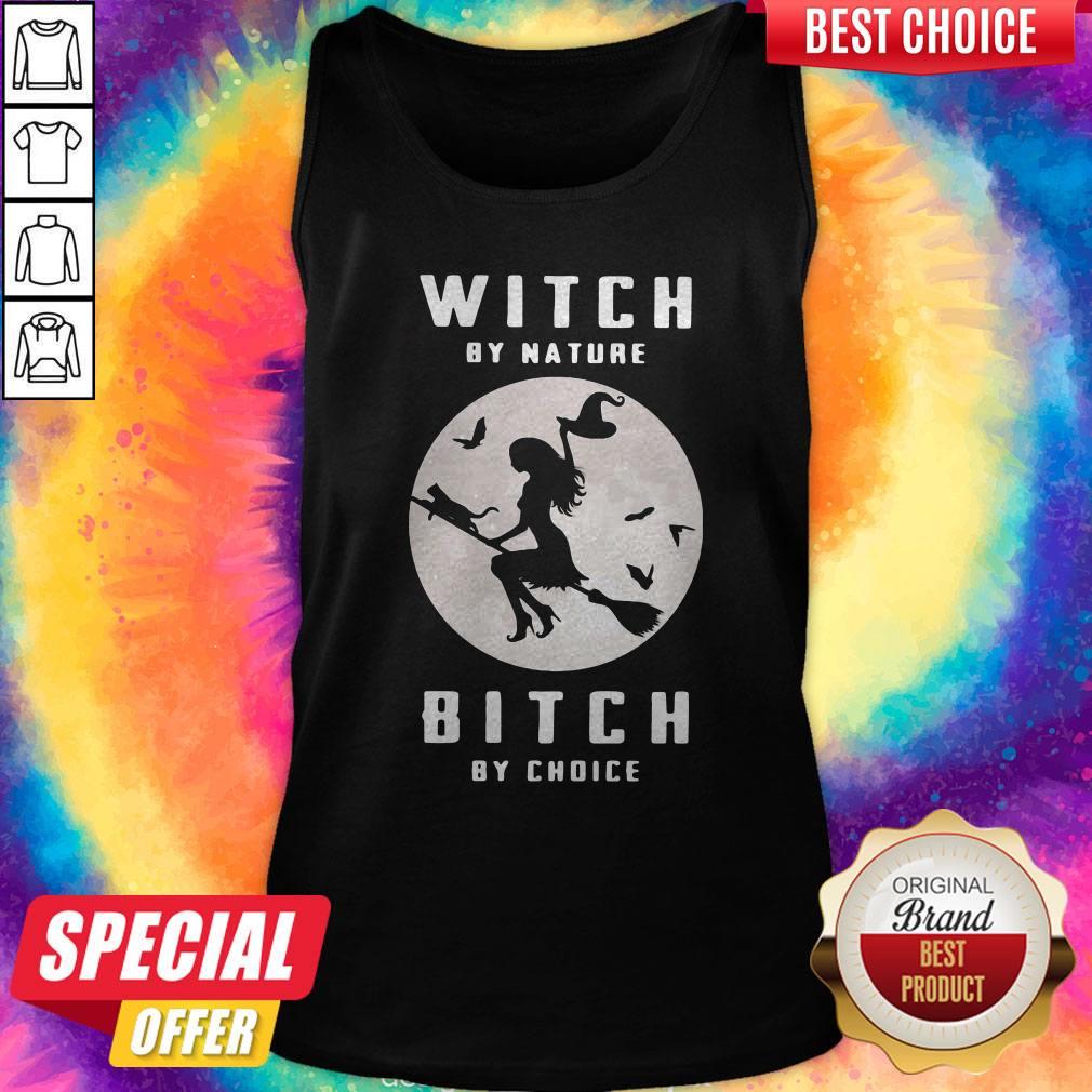 Sweet Witch By Nature Bitch By Choice Moon Halloween Shirt