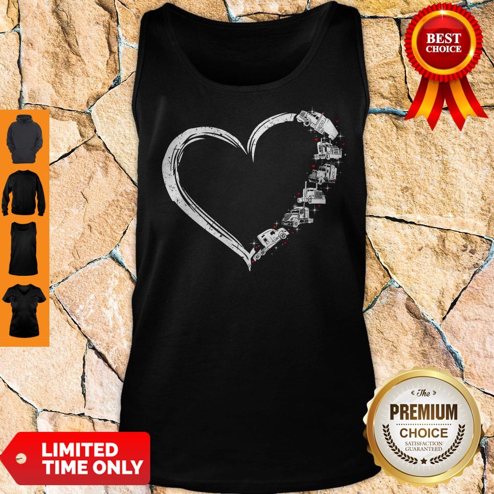 Original Heart Truck I Love Trucker Shirt