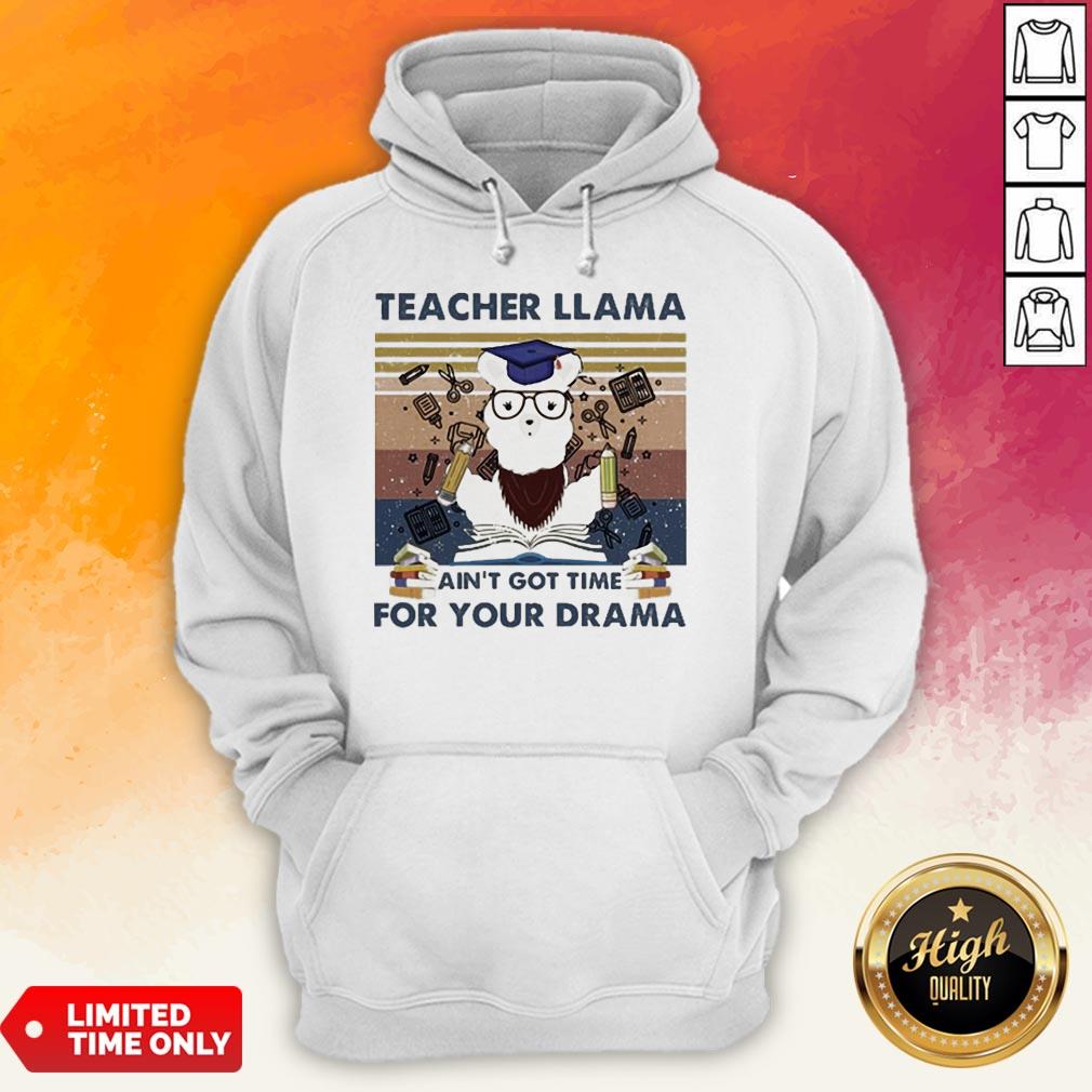 Teacher Llama Ain’T Got Time For Your Drama Vintage Shirt