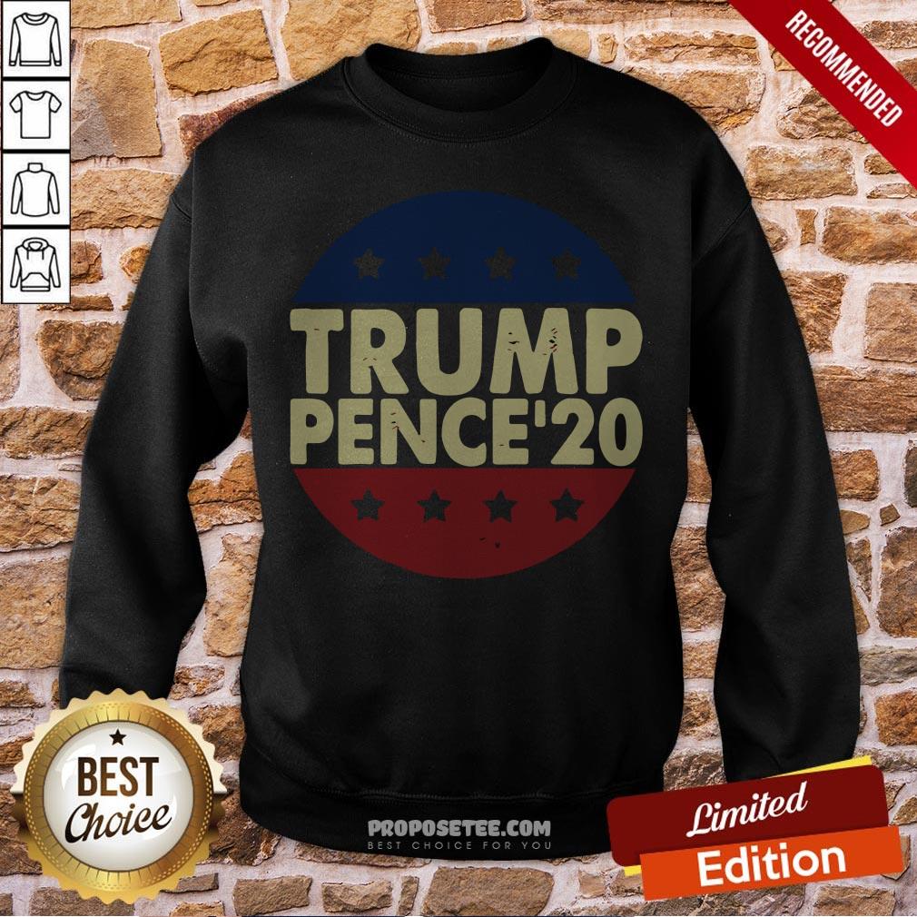 The Trump Pence 2020 Election Costume Patriotic Gift Retro Shirt