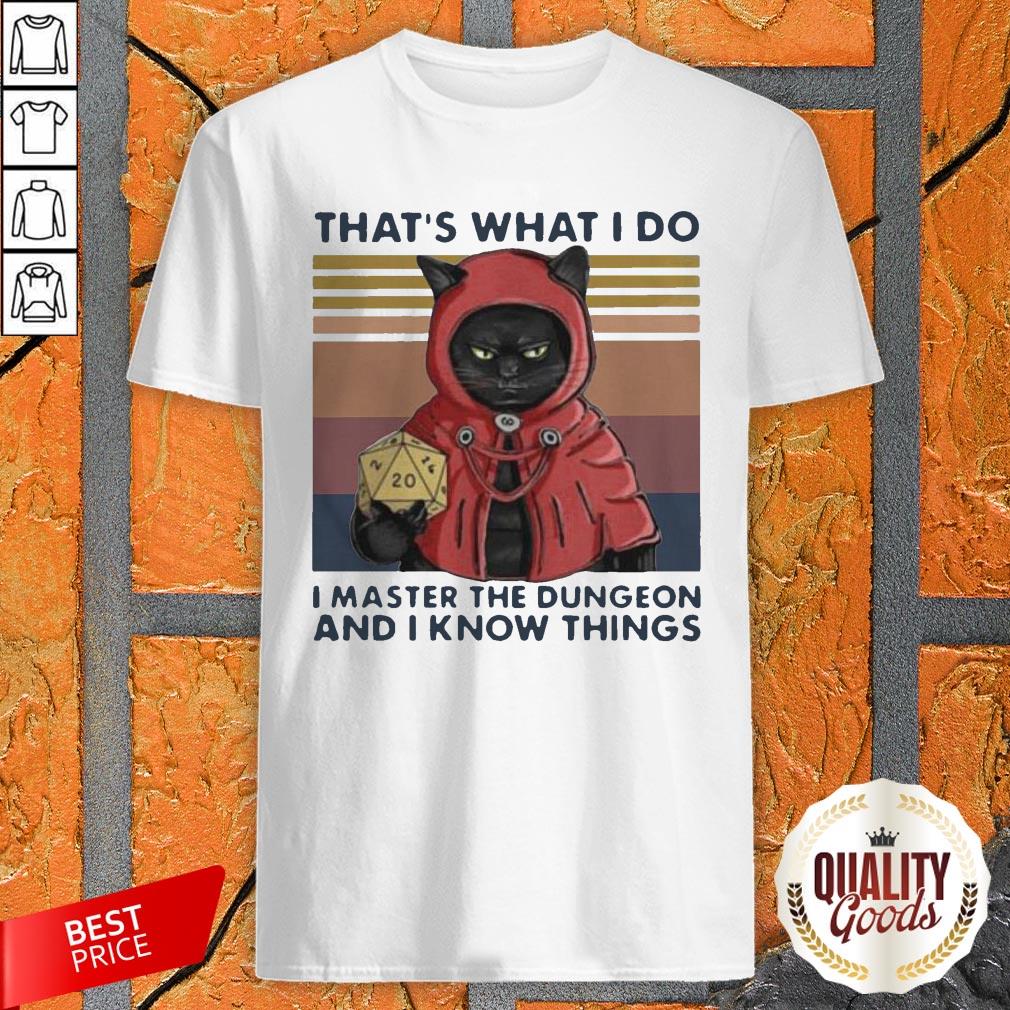 Thats What I Do I Master The Dungeon And I Know Things Vintage Shirt