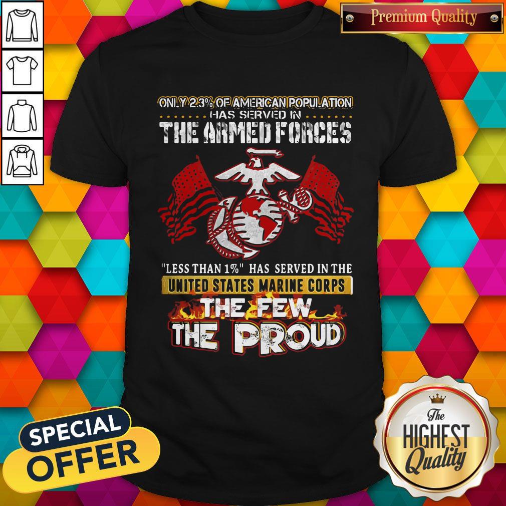 The Armed Forces The Few The Proud Fire Eagle Earth Flag Shirt