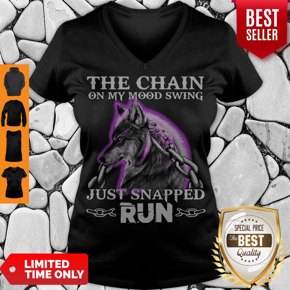 The Chain On My Mood Swing Just Snapped Run Wolf Shirt