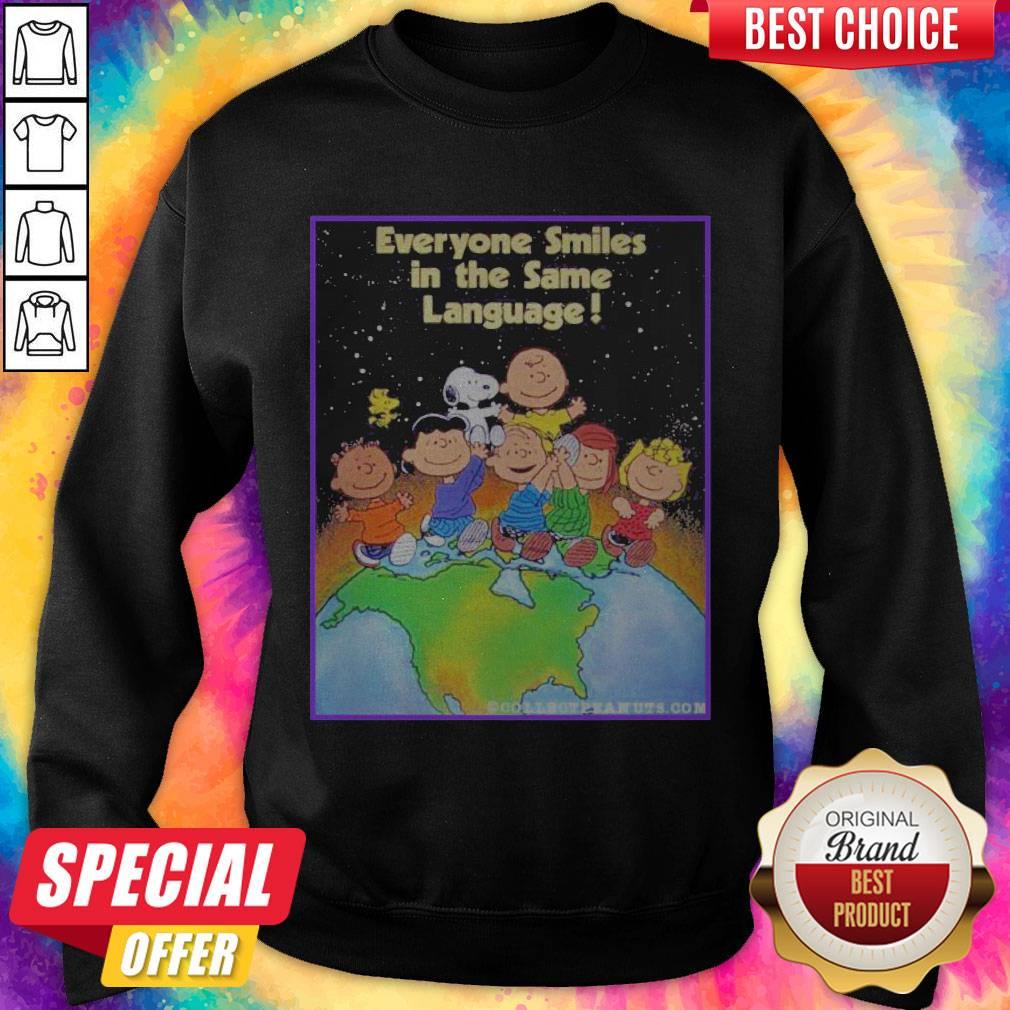 The Peanuts Everyone Smiles In The Same Language Shirt