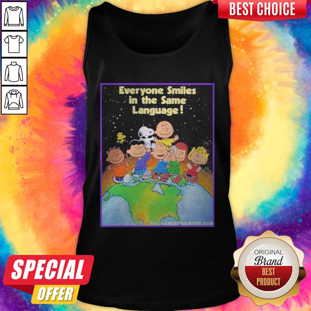 The Peanuts Everyone Smiles In The Same Language Shirt